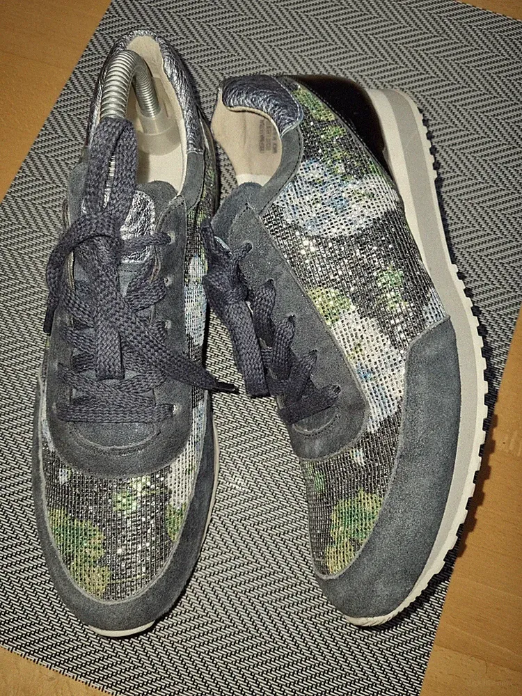 Paul Green Damen Schuhe Sneaker Laufschuhe Freizeitschuhe Leder Gr.38,5 UK 5,5