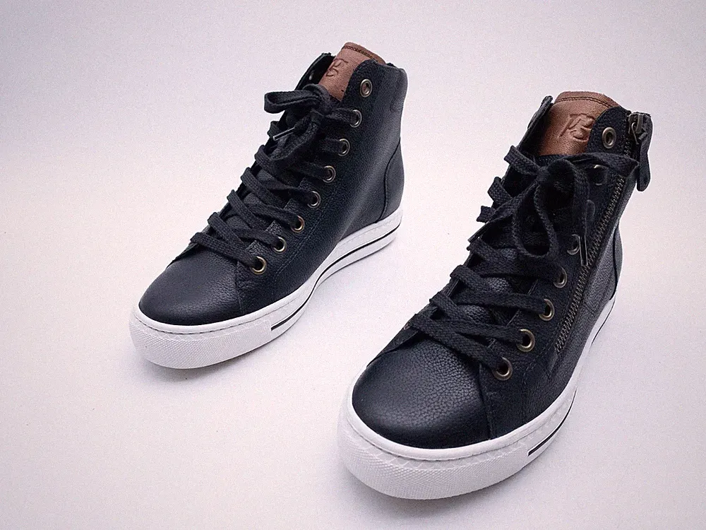 paul green Damen Sneaker Freizeitschuhe Leder Schwarz Gr. 39 EU Art. 40548-98