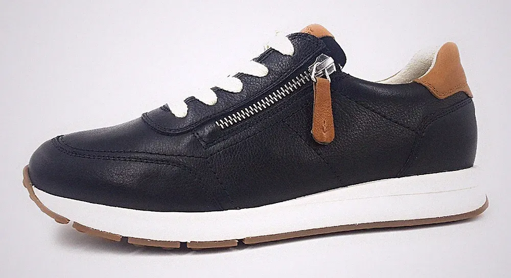 Paul Green Damenschuhe Schnürschuhe Sportive Sneaker Schwarz Freizeit