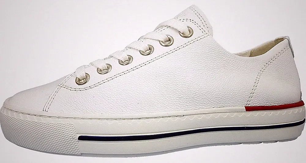 Paul Green Damenschuhe Schnürschuhe Sportive Sneaker Weiß Freizeit