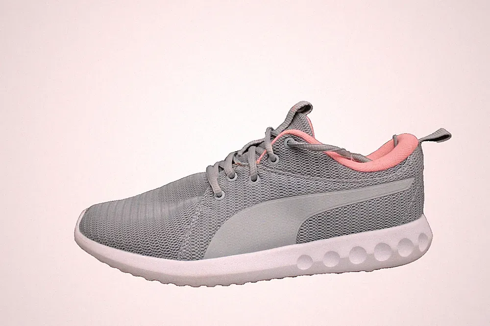 PUMA CARSON 2 Damen Sneaker Laufschuhe Grau_Pink Gr.41 UK 7,5 TOP