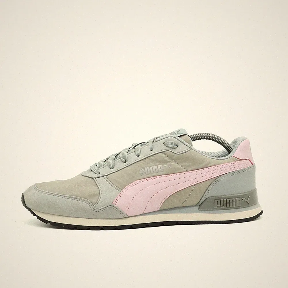 PUMA Damen 365278-10 Laufschuh Grau/Rosa Textil/Wildleder Classics Sneaker EU 39