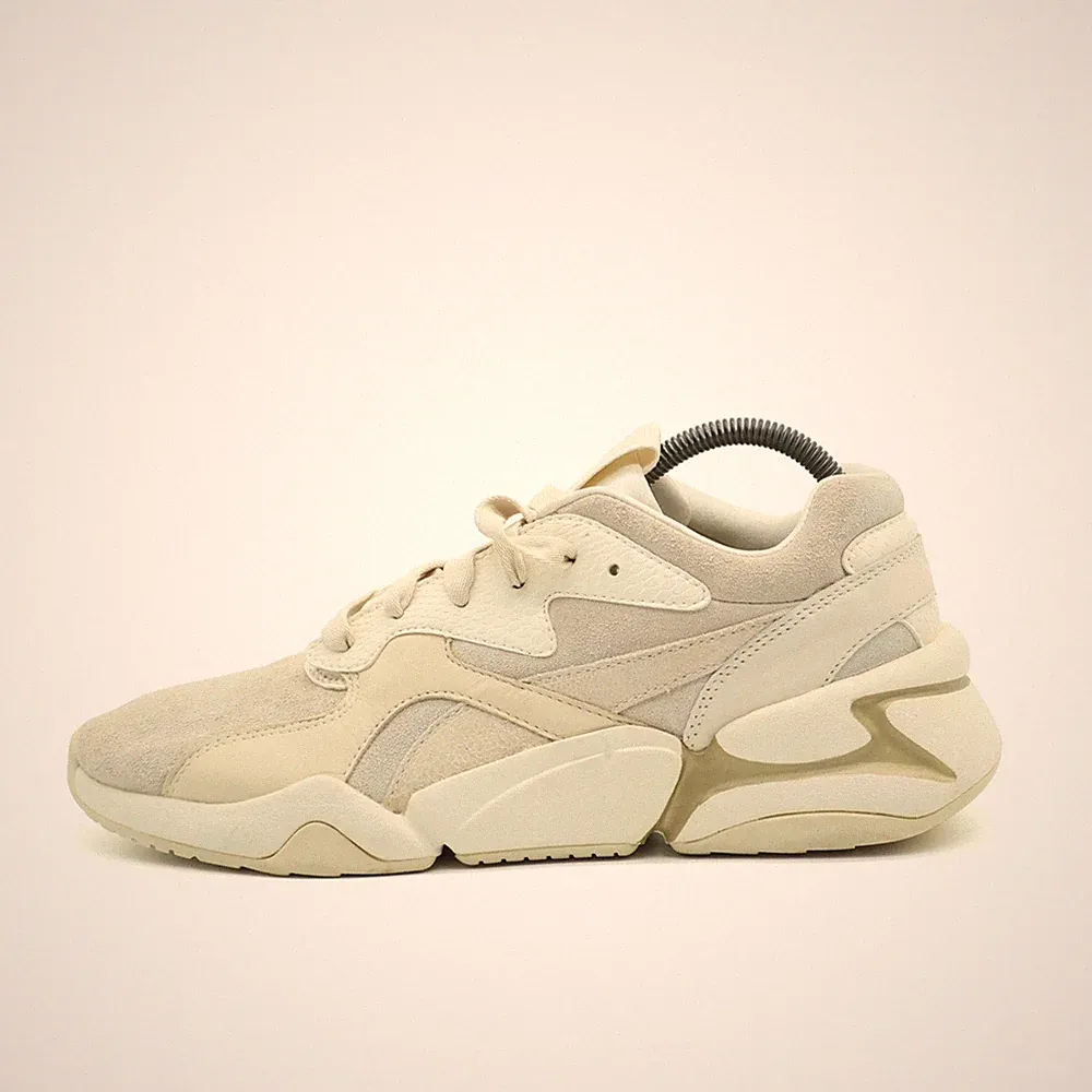 PUMA Damen 369487-01 Laufschuhe Beige Wildleder Low-Top Classic Sneaker EU 38