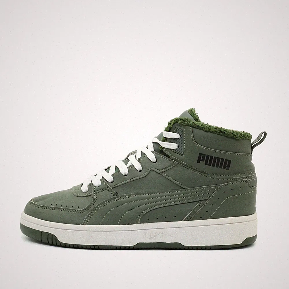 PUMA Damen 375477-02 Sneaker grü Synthetikleder High-Top Gefüttert EU 39