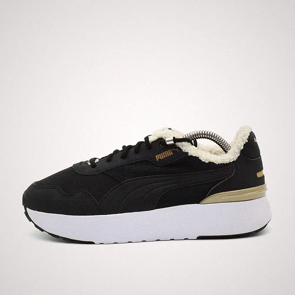 PUMA Damen 382719-01 Schuhe Schwarz Wildleder Low Top Gefüttert Sneaker EU 37.5