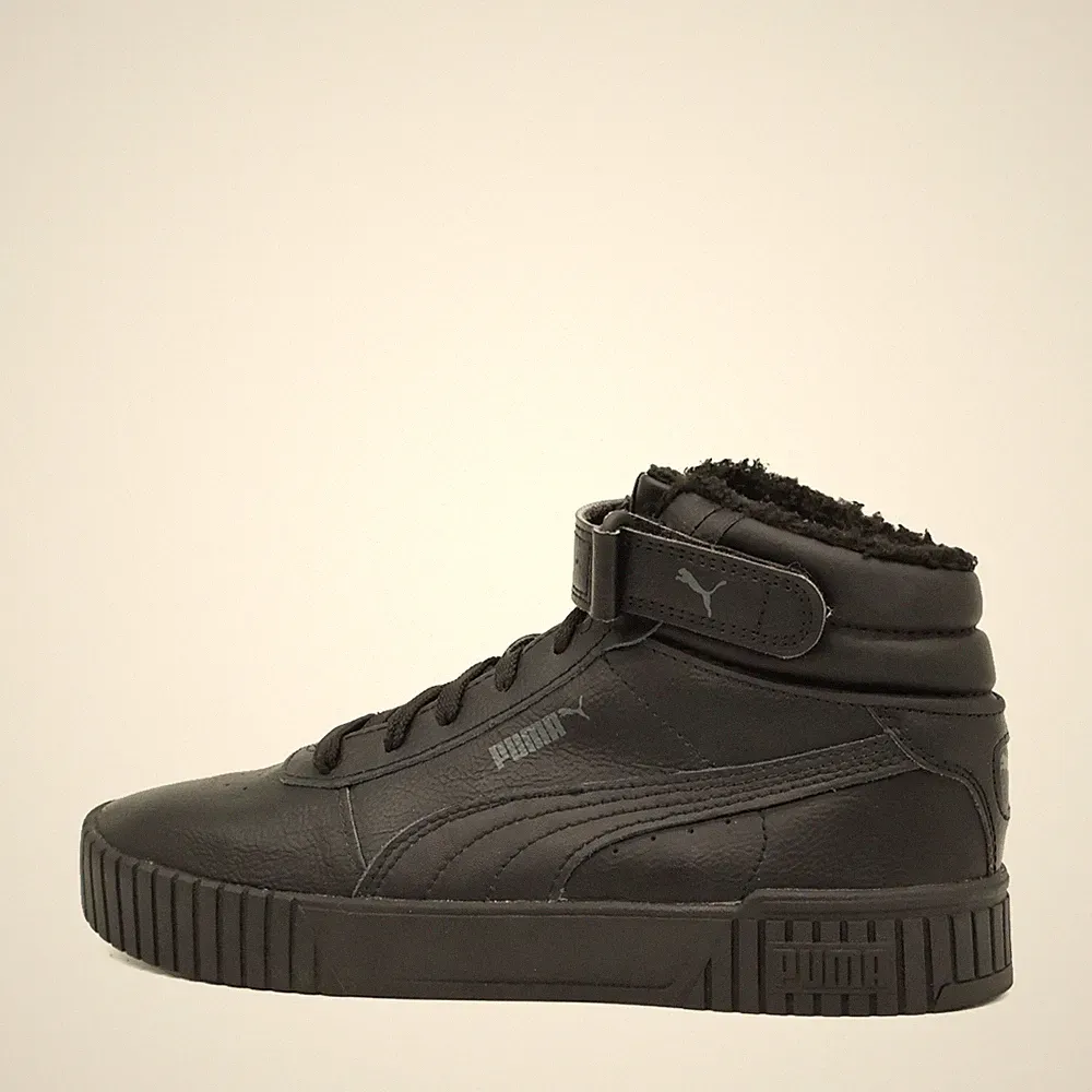 PUMA Damen 385852-01 Schuh Schwarz Leder High Top Warmfutter Sneaker EU 38
