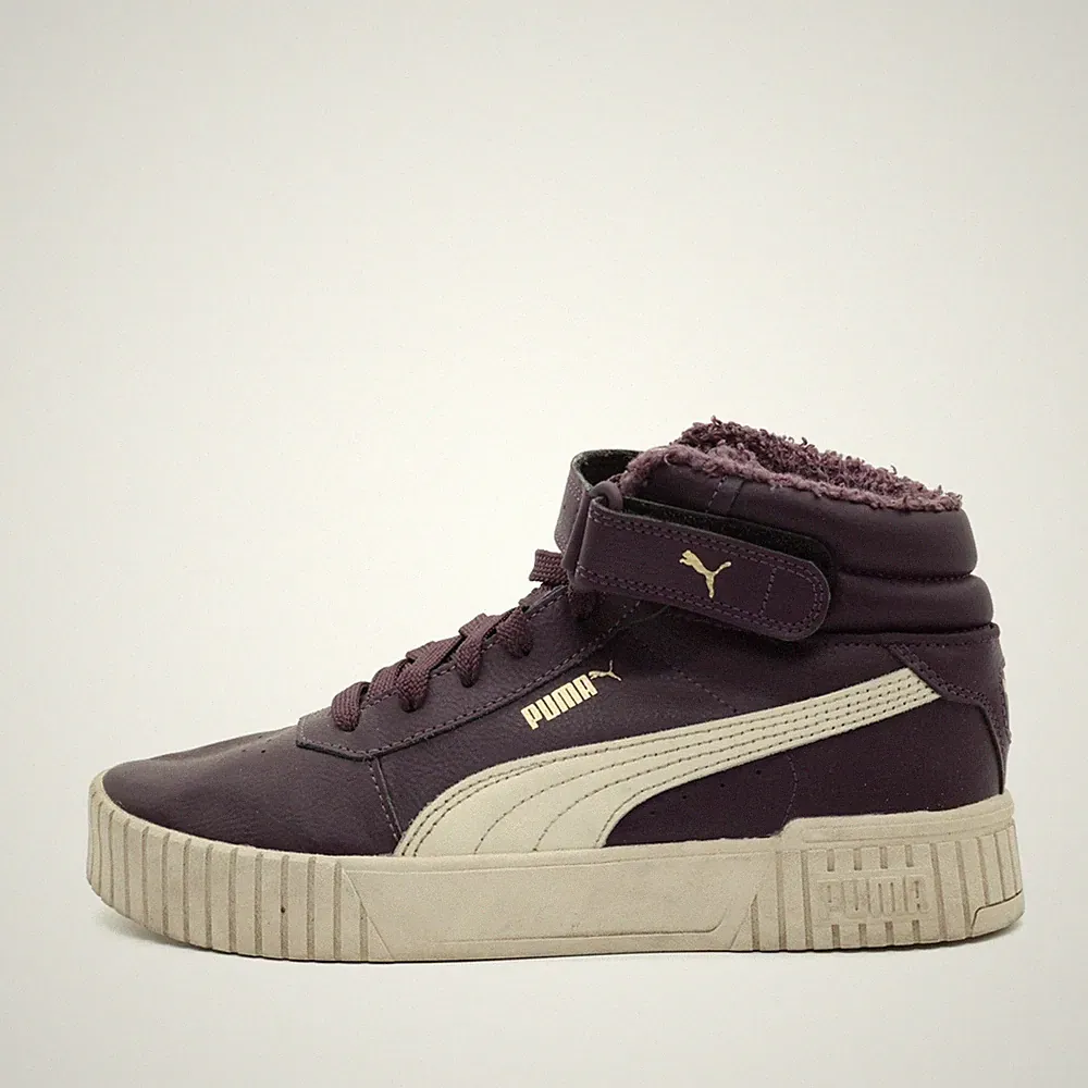 PUMA Damen 387380-06 Sneaker Lila/Creme Wildleder Classics High-Top EU 38.5