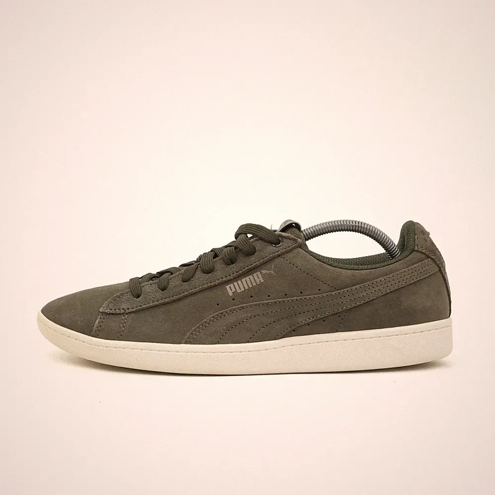 PUMA Damen Classic Sportschuh olivgrü Wildleder Atmungsaktiv Sneaker EU 41