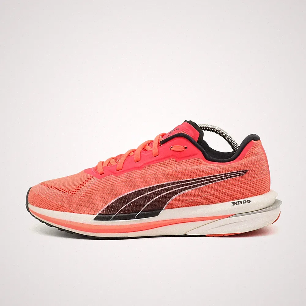 PUMA Damen Deviate Nitro 2 Schnürschuhe Pink Mesh Low Top Laufschuhe EU 40,5