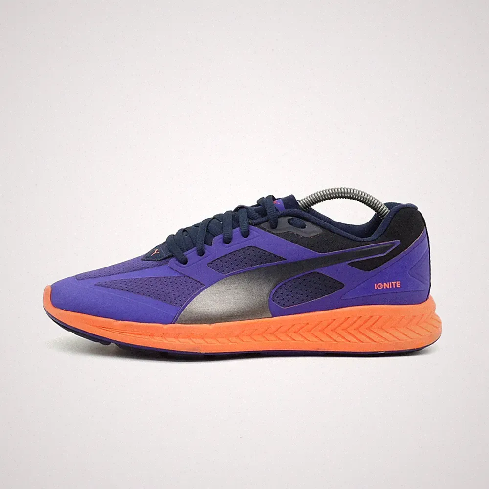 PUMA Damen Ignite Sneaker Lila Orange Mesh Low Atmungsaktiv Laufschuhe EU 38.5