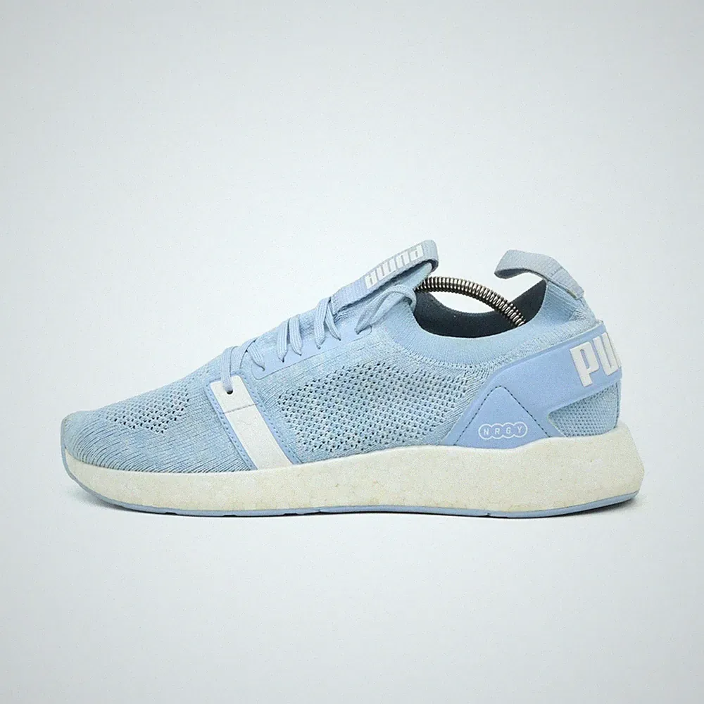 PUMA Damen NRGY Laufschuhe EU 40 Hellblau 191094-03 Mesh Niedrig Atmungsaktiv