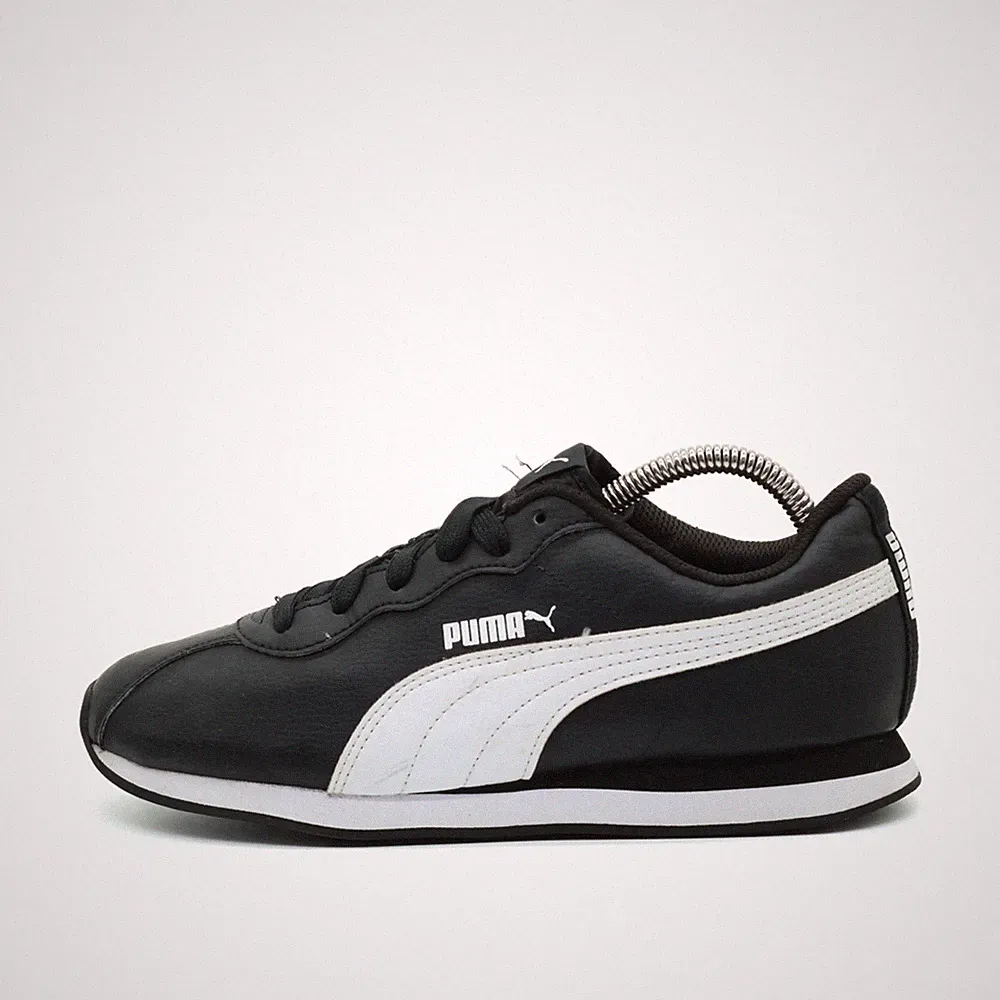 PUMA Damen Roma Schuhe Schwarz/Weiß Leder Low-Top Classic Sneaker EU 38