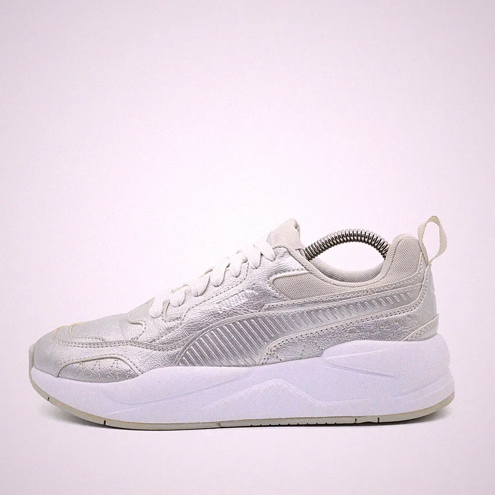 PUMA Damen RS-2K Schuhe Silber Leder, Mesh Low-Top Atmungsaktiv Sneaker EU 39
