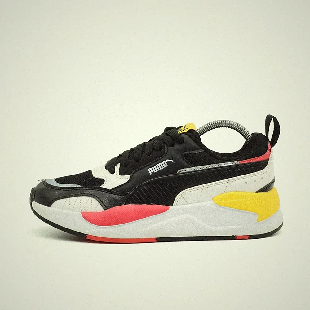 PUMA Damen RS-X Schuh Schwarz/Weiß/Gelb/Pink Low-Top Sneaker EU 37