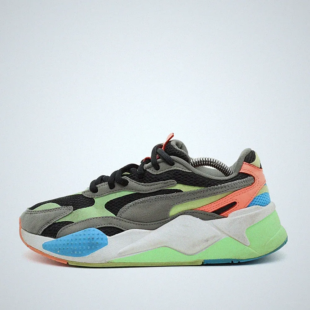 PUMA Damen RS-X3 Turnschuhe mehrfarbig Wildleder/Mesh Low-Top Sneaker EU 38.5