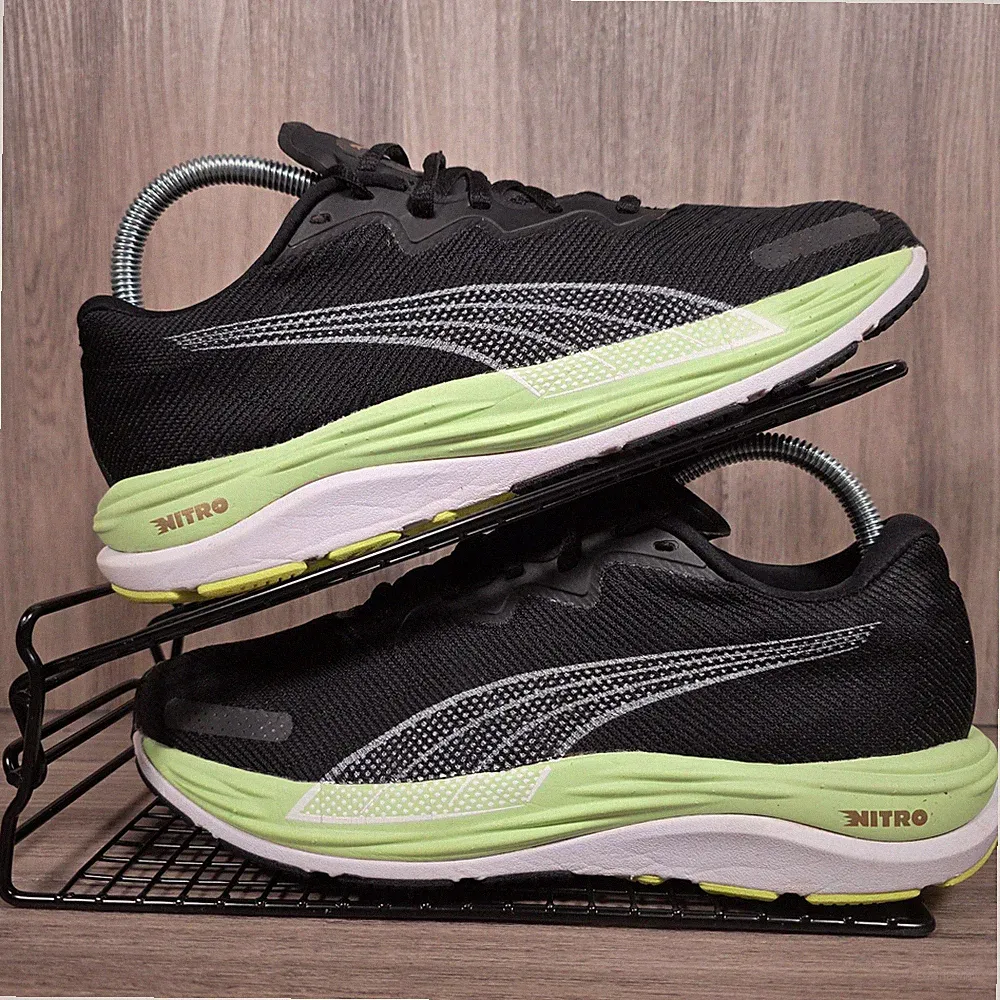 Puma Damen Sneaker Gr. 6 UK Velocity Nitro 2 Light Mint Schwarz Laufschuhe