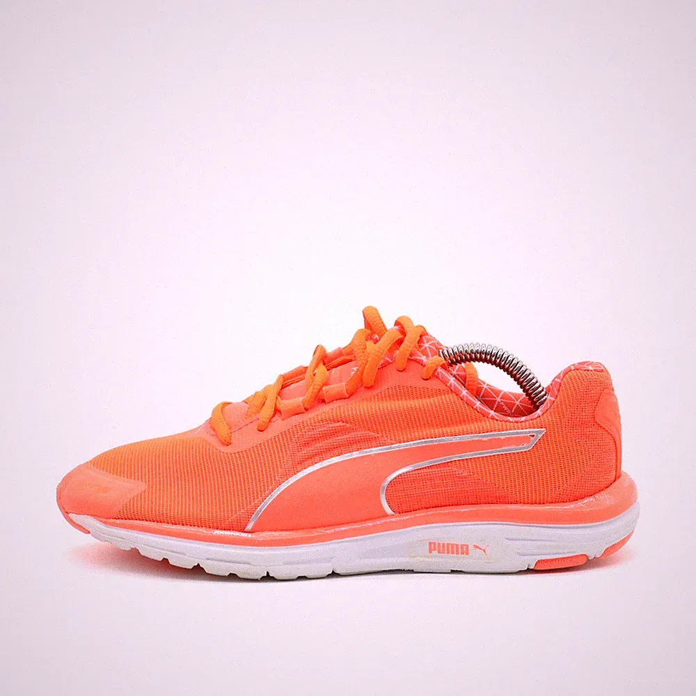 PUMA Damen Sneaker neon orange Mesh Low-Top Running Laufschuhe EU 37