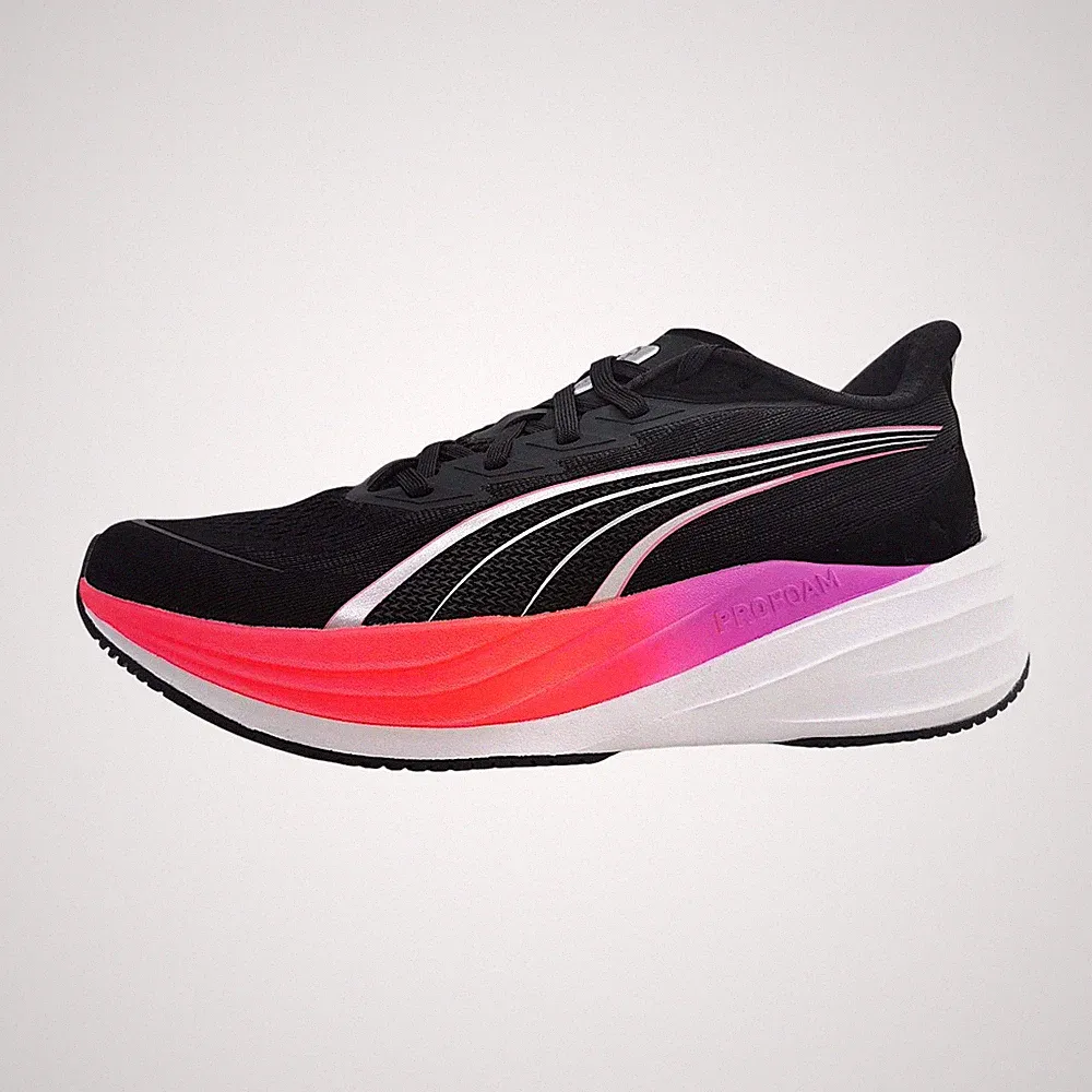 Puma Darter Pro 2 Sportschuhe Damen Laufschuhe sportlicher Schnürer Schwarz Frei