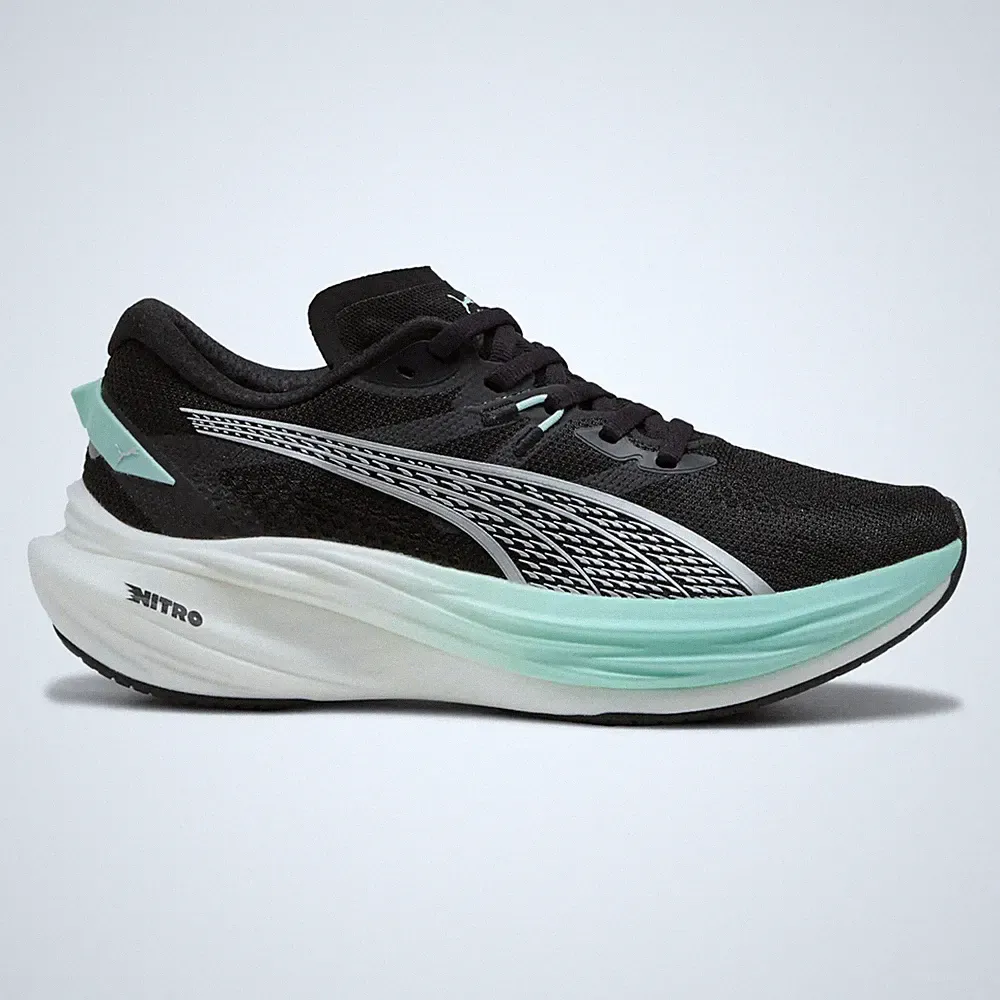Puma Deviate Nitro 3 Damen Laufschuhe Schwarz 36 NEU
