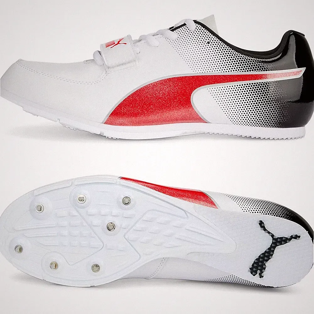 Puma evoSPEED Long Jump 10 Schuhe Weitsprung Leichtathletik Sprint weiß 40-46