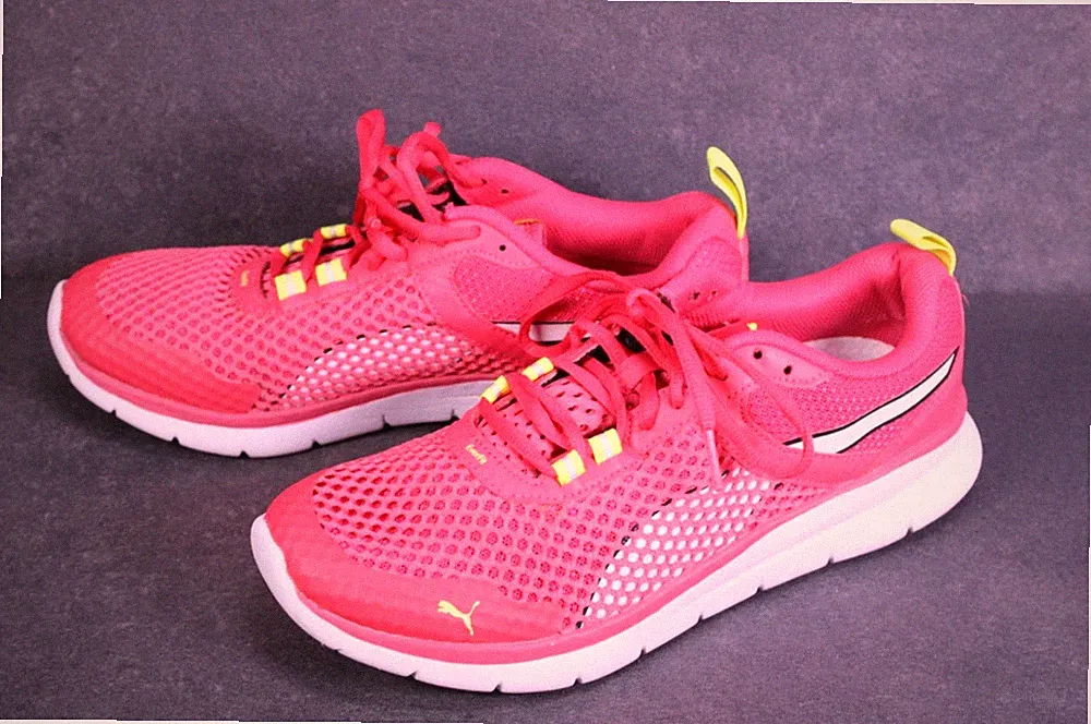 Puma Flex Sneaker Essential Damen Sportschuhe Gr. 40,5 pink Laufschuhe BS976