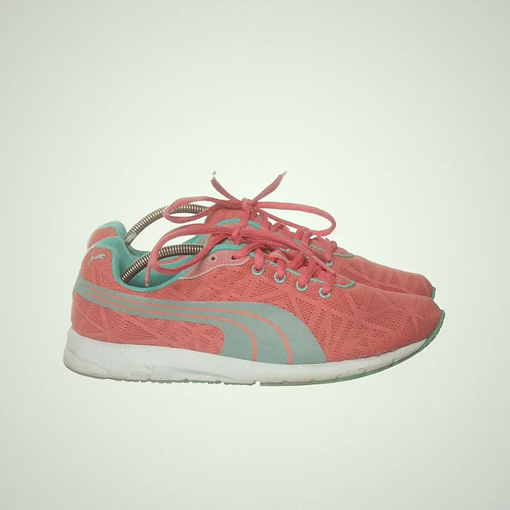 Puma, Laufschuhe, Größe: 37 1/2, Orange/Grün, Damen #vZY