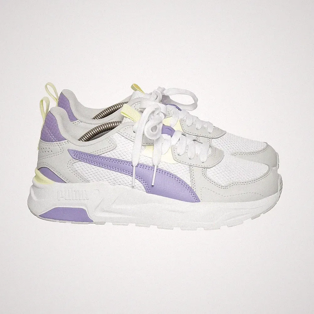 Puma, Laufschuhe, Größe: 38, Grau/Lila/Gelb, Damen #GQ7
