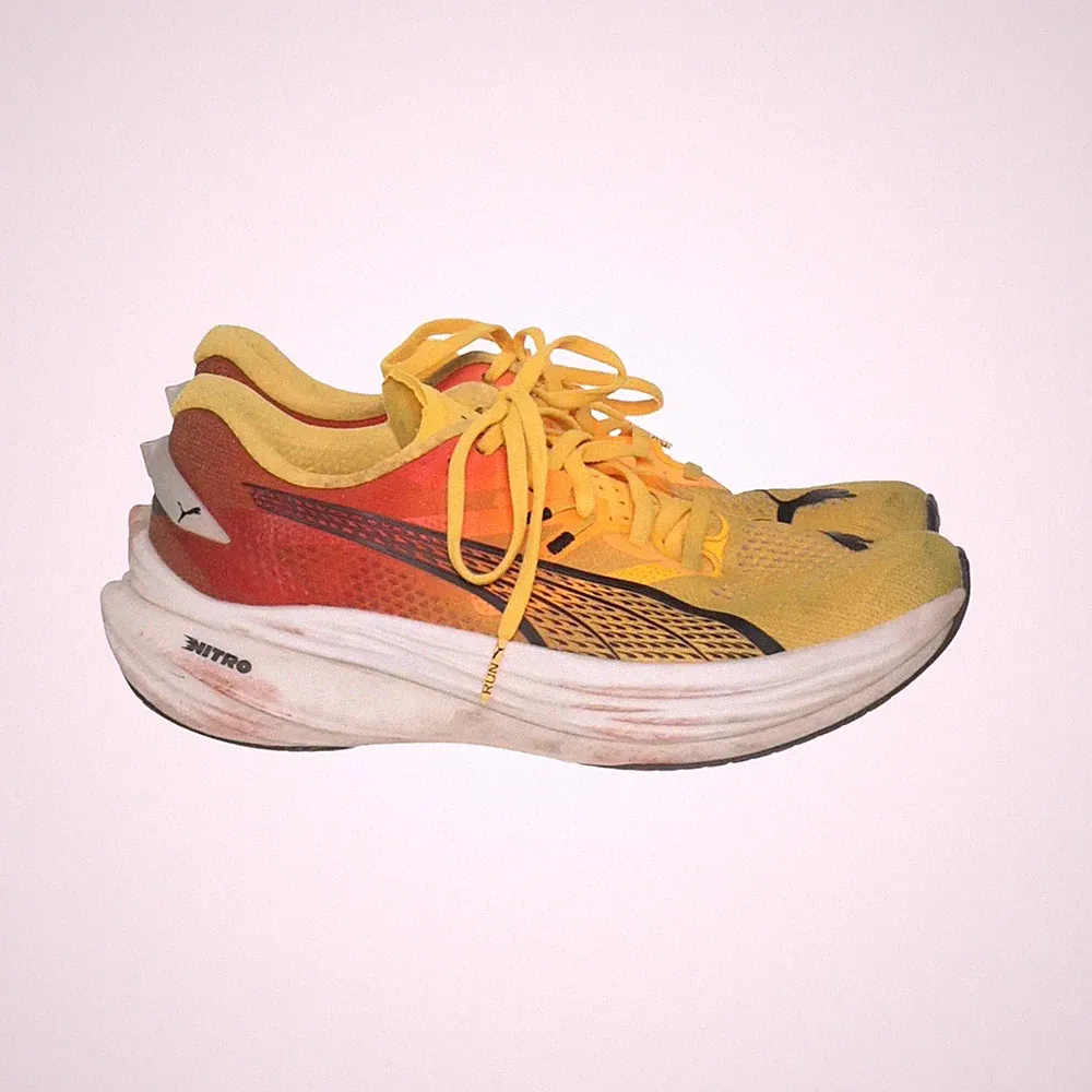 Puma, Laufschuhe, Größe: 39, model: deviate nitro, Gelb/Orange/Mehrfarbig #TNV