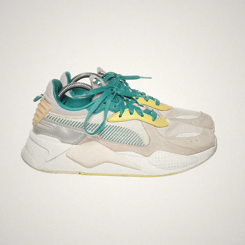 Puma, Laufschuhe, Größe: 41, Running System, Weiß/Grün/Gelb #eBO