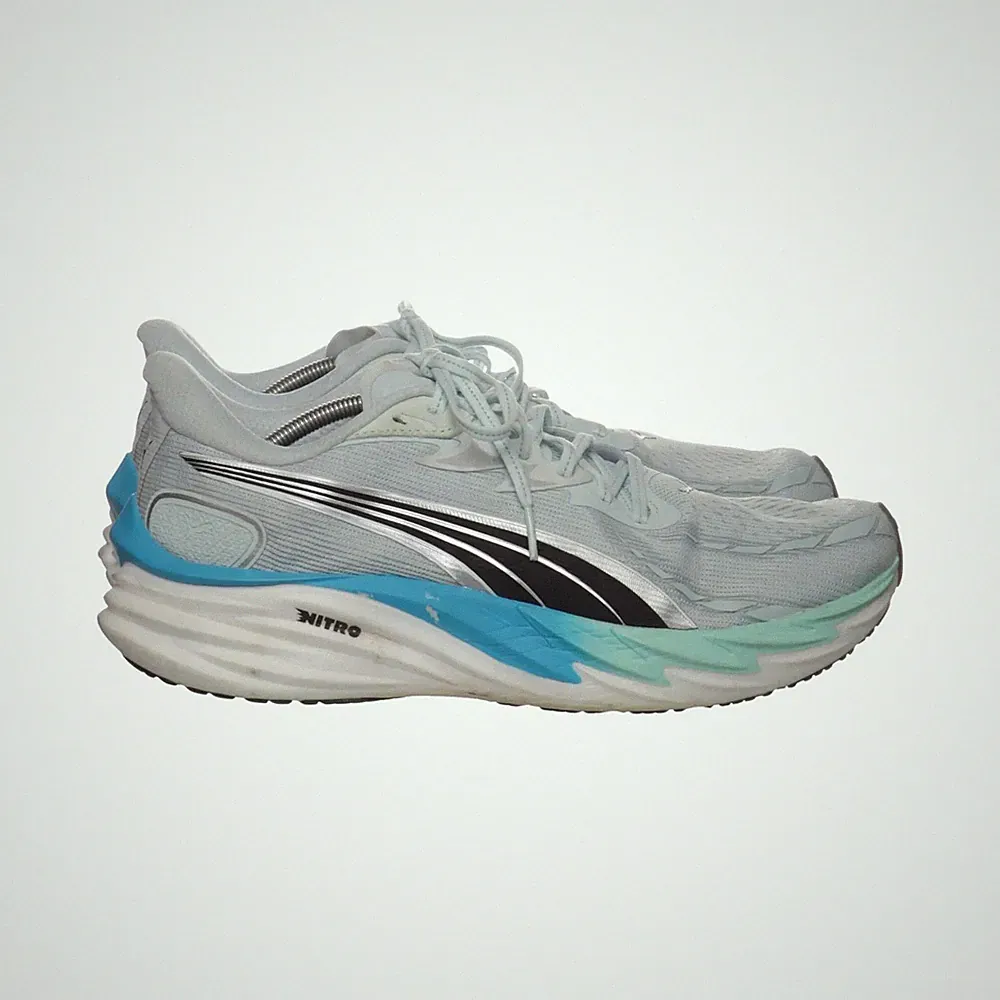 Puma, Laufschuhe, Größe: 45, Grau/Blau/Mehrfarbig, Damen #JYA