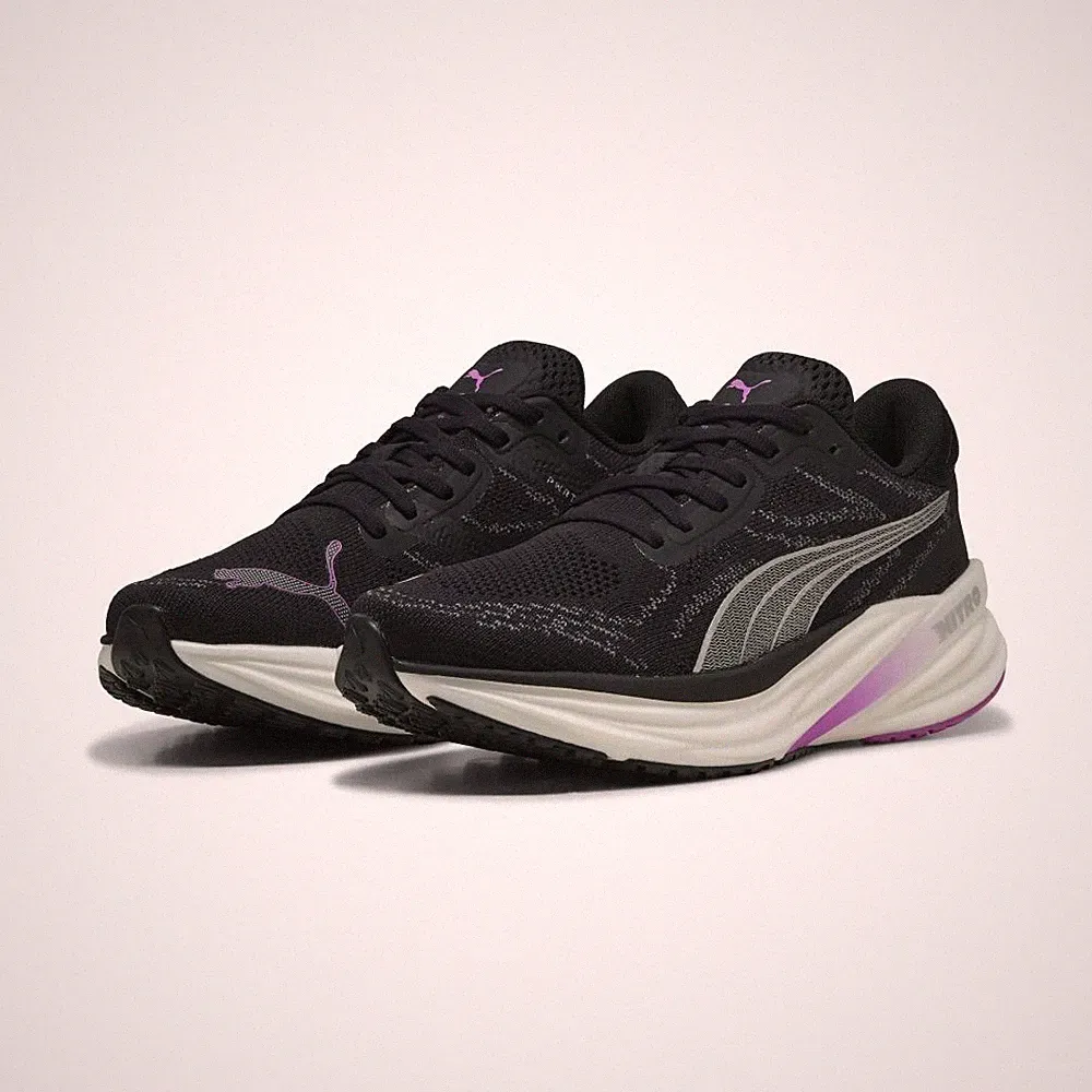 Puma Magnify NITRO™ 2 Laufschuhe Damen schwarz pure magenta