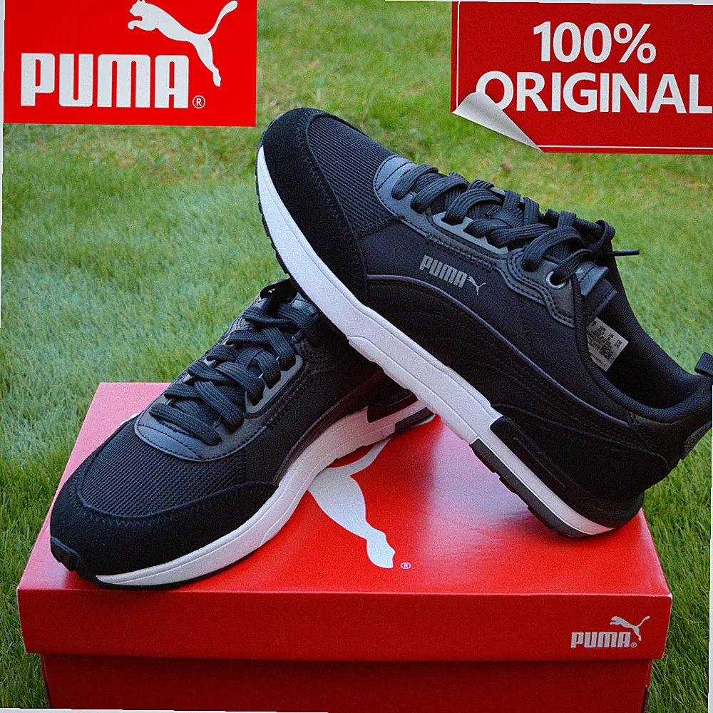 Puma R22 Turnschuhe Schuhe 383462-01 Sneaker Neu Schwarz Größe 6