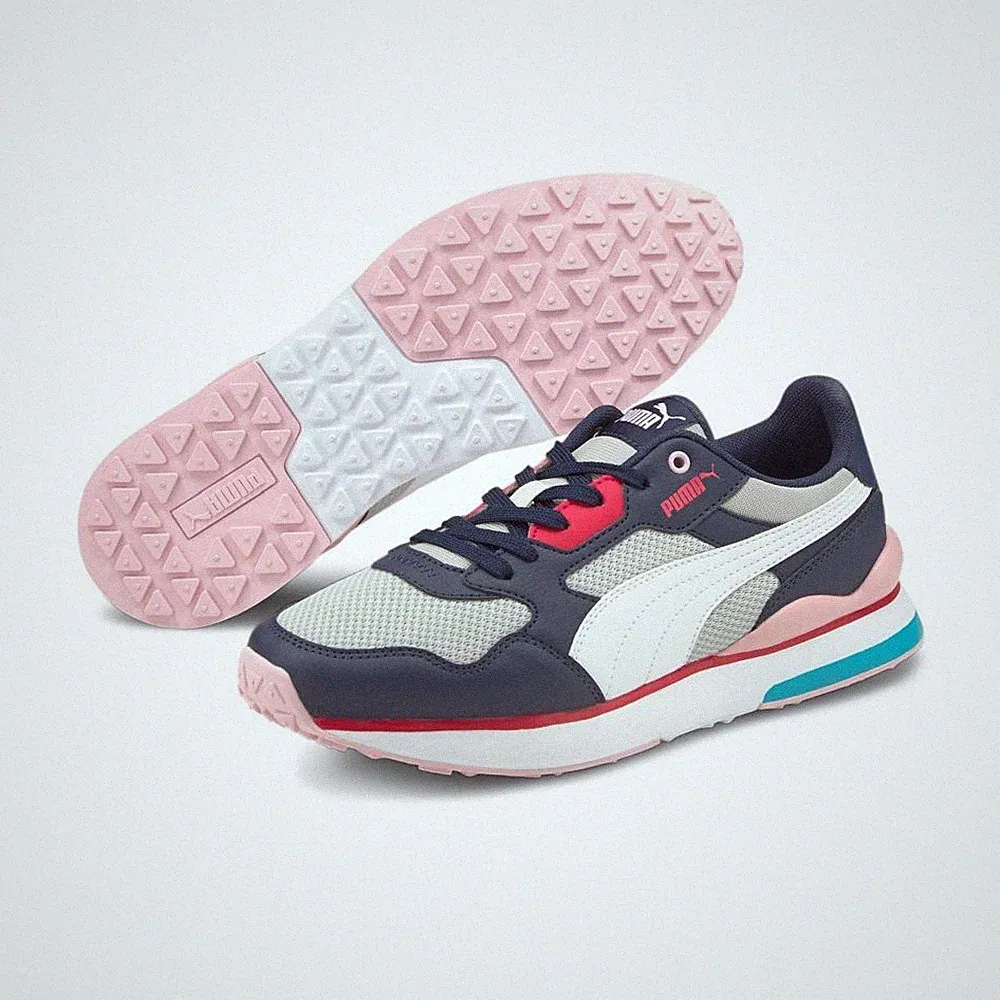 Puma R78 Future Sneaker Damen Laufschuhe Freizeitschuhe dunkelblau weiß grau