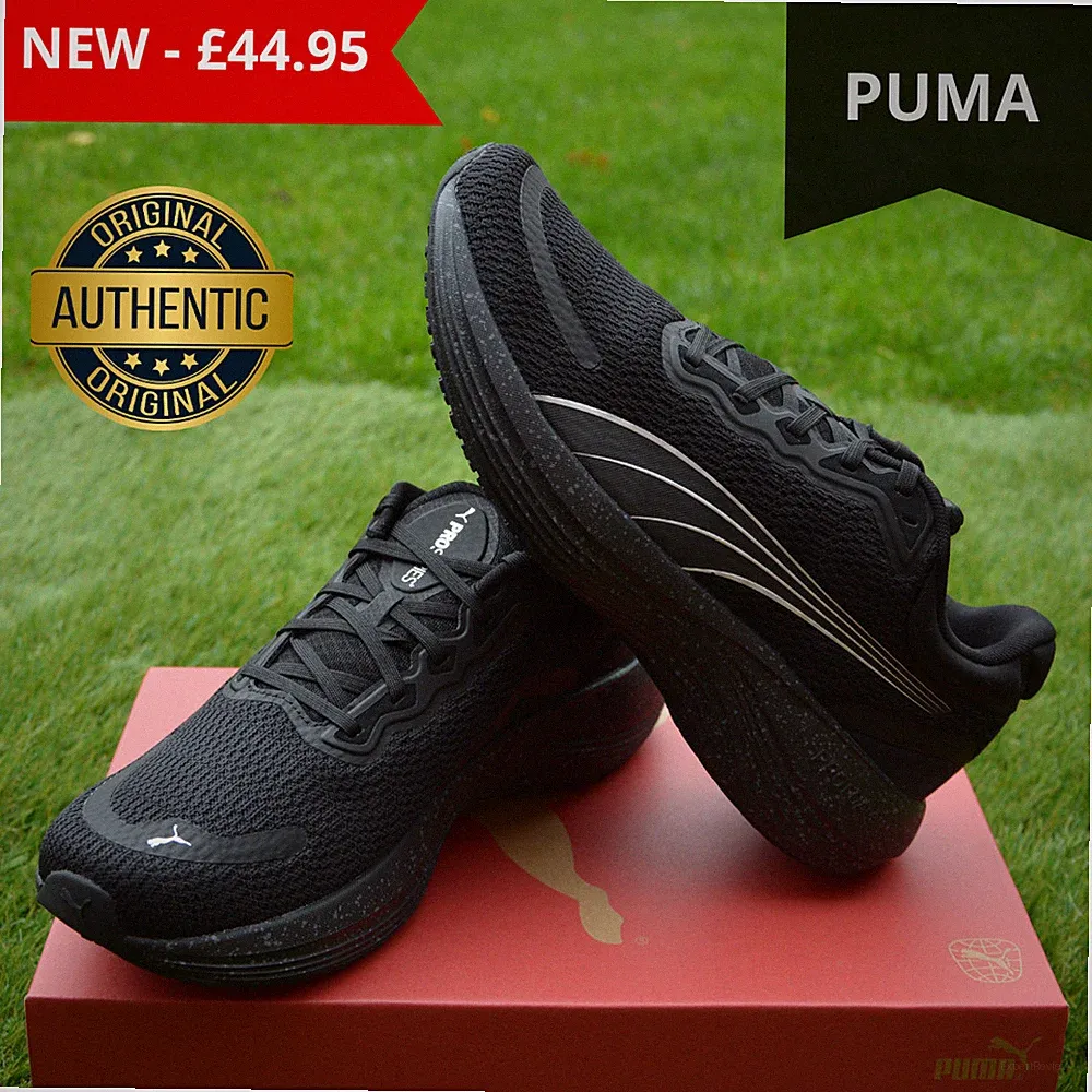 Puma Scend Pro Laufschuhe Turnschuhe Schuhe neu schwarz Größen 8 8,5 9 10 11