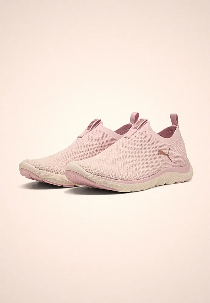 Puma Softride Premier Slip-On Strick-Schuhe Damen 309834 10 Mauve white rose
