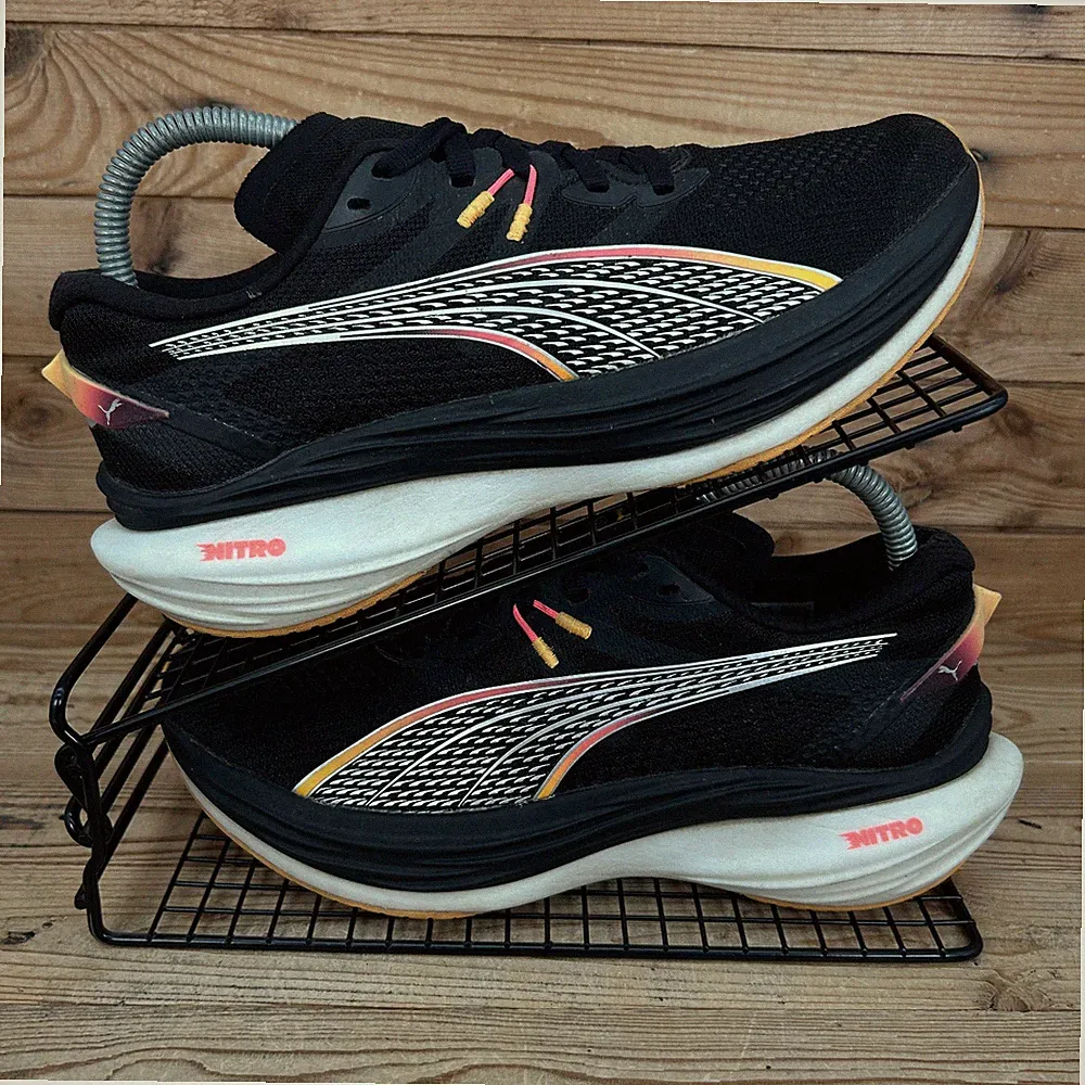 Puma Turnschuhe Damen Größe UK 5,5 Deviate Nitro 3 Black Sunset Carbon Hyrox Schuhe