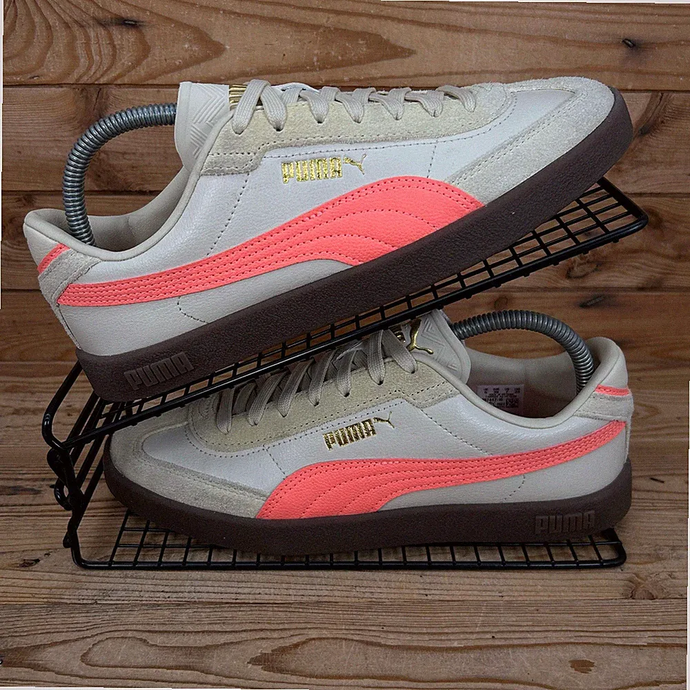 Puma Turnschuhe Damen Größe UK 6 Club 2 Era beige lachs Gummi Freizeit klassische Schuhe