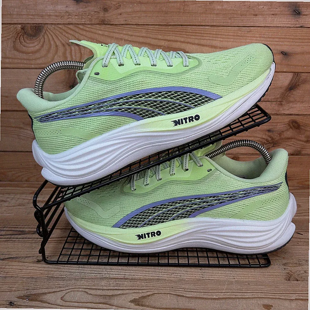 Puma Turnschuhe Damen UK 8 Velocity Nitro 3 Fizzy Apple Lavender Hyrox Laufschuhe