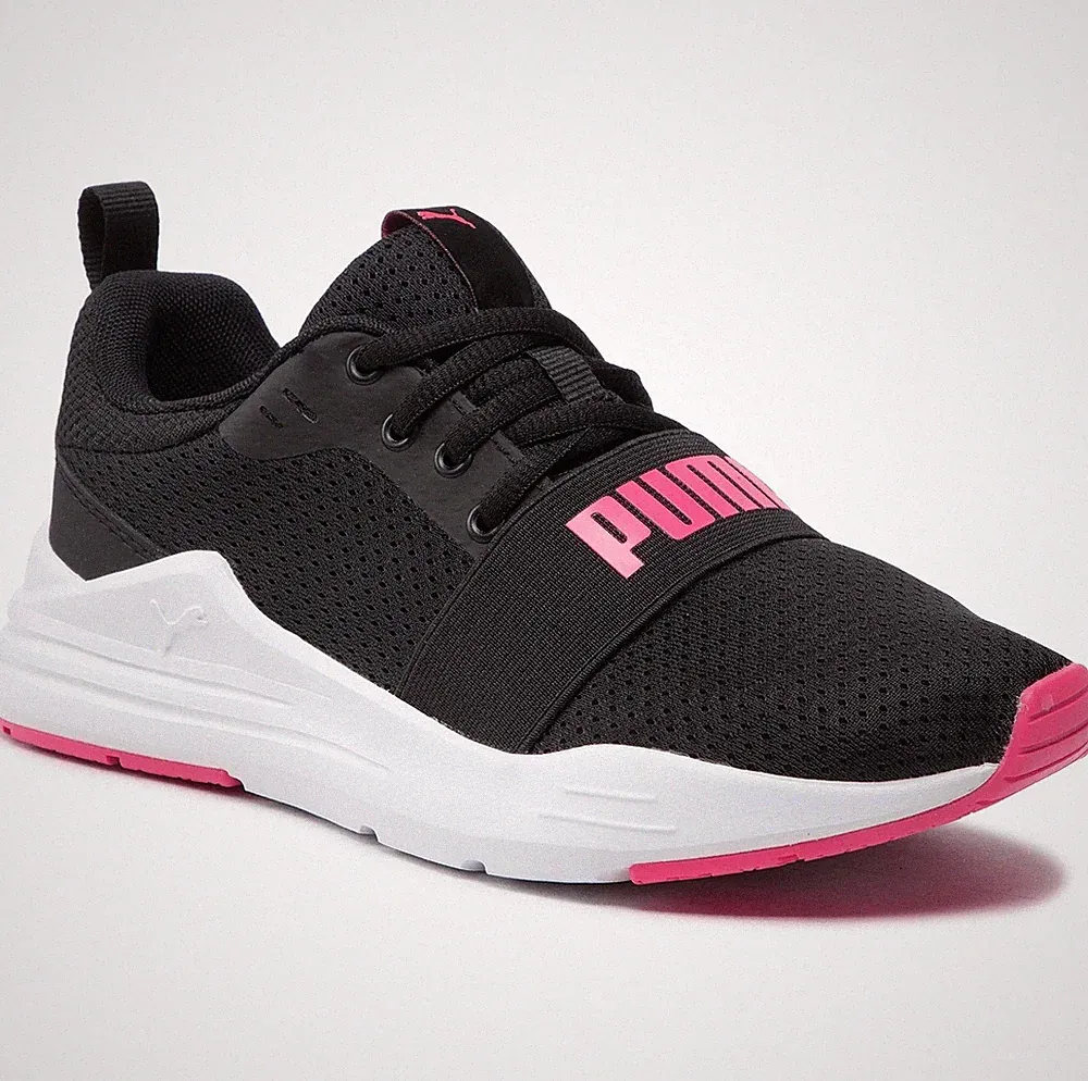Puma Wired Run Damen Laufschuhe Sport Schuhe Turnschuh Fitness schwarz/pink/weiß