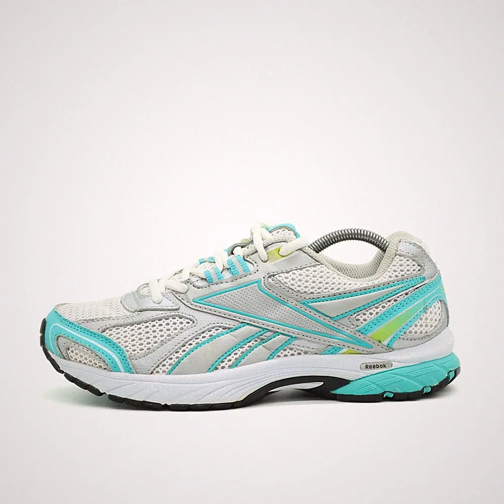 Reebok Damen 1AP506 Sportschuh weiß/türkis/silber Mesh Running Laufschuh EU 38
