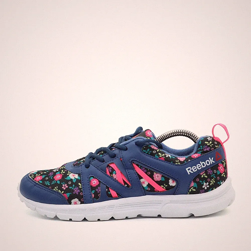 Reebok Damen BD1465 Schuh Blau/Pink/Weiß/Blumenmuster Classic Sneaker EU 38,5