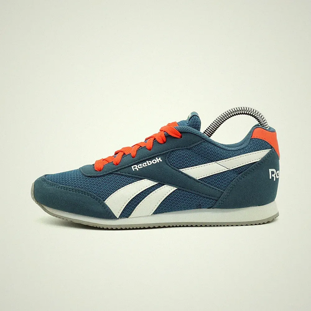 Reebok Damen BD5176 Schuhe Blau Weiß Orange Mesh Wildleder Classic Sneaker EU 37