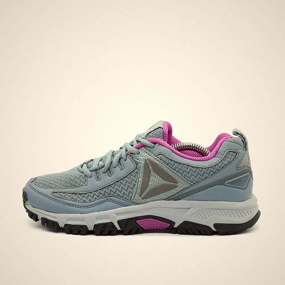 Reebok Damen BS5569 Sneaker Grau Lila Mesh Synthetik Trail Laufschuhe EU 38