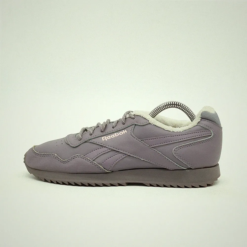 Reebok Damen Classic Nylon Winter Schuh Lila Synthetik Low-Top Sneaker EU 38