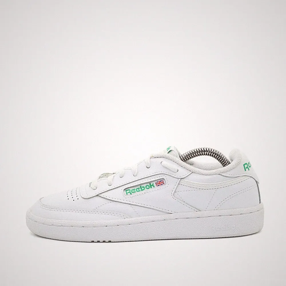 Reebok Damen Club C 85 Schuh Weiß Leder Niedrig Atmungsaktiv Sneaker EU 37