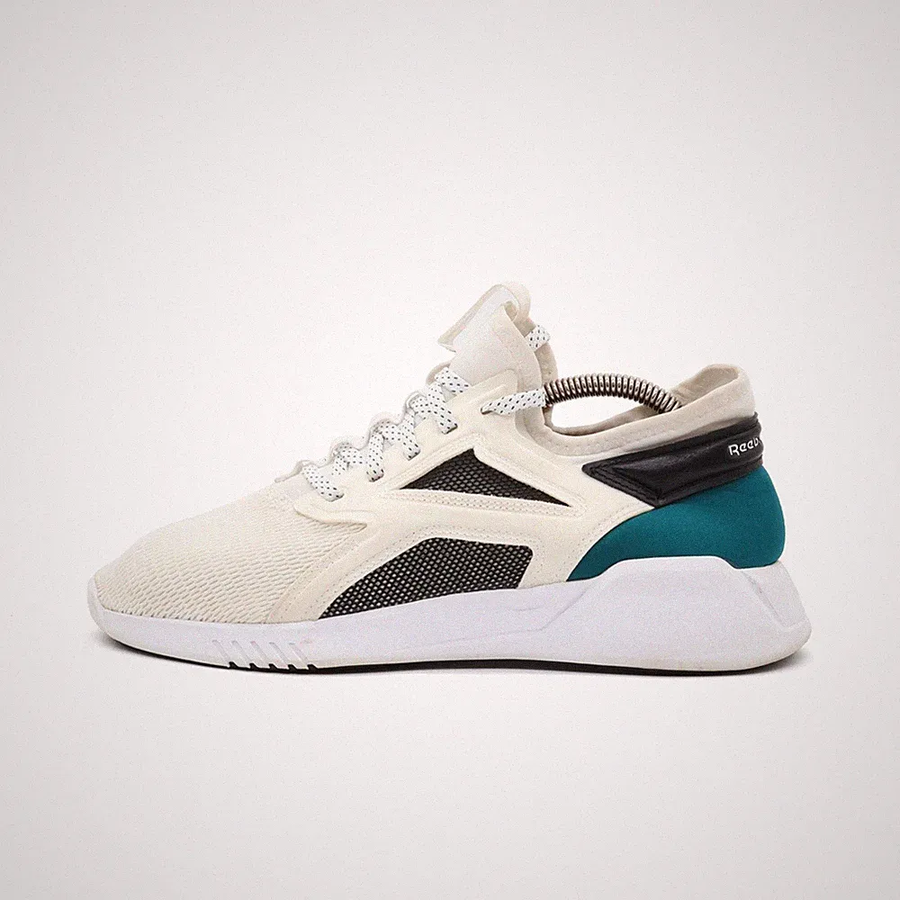 Reebok Damen EF5180 Sneaker Weiß/Türkis/Schwarz Mesh Classic Sportlicher EU 38