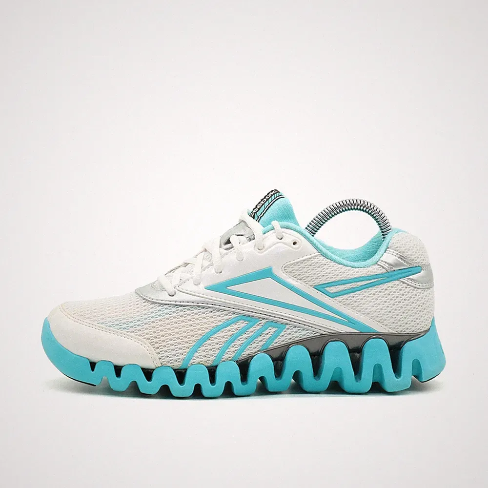 Reebok Damen ZigTech Classic Laufschuhe EU 40 Weiß Türkis 55030344 Mesh Sneaker