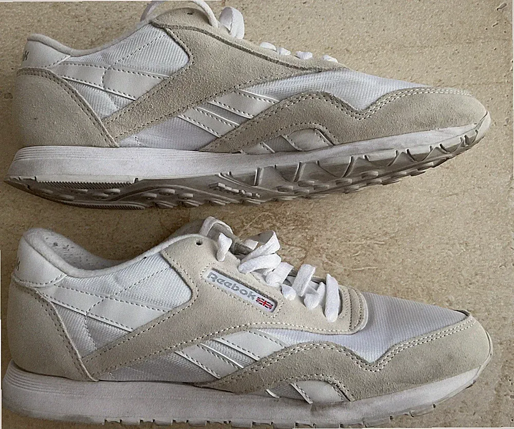 REEBOK SNEAKER Turnschuhe Damen 39 Weiß Beige Sportschuhe Laufschuhe