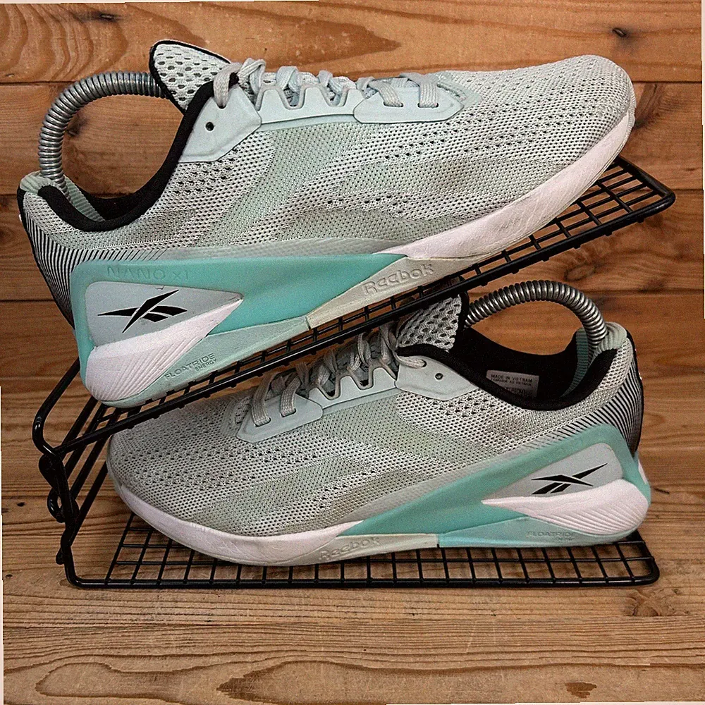 Reebok Turnschuhe Damen Größe UK 4,5 Nano X1 Digital Glow Grey Hyrox Fitnessschuhe