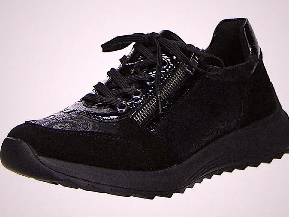 Remonte Damen Sneaker,Halbschuhe,Weite H,Schwarz,Wechselfußbett,Gr.37